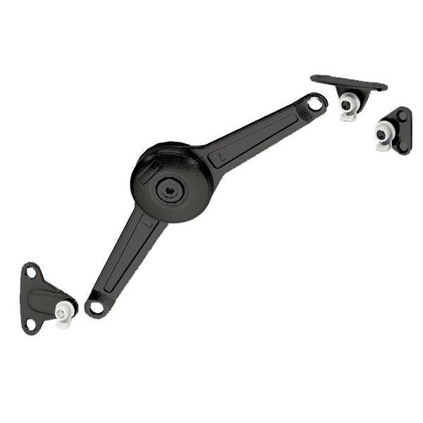 Hafele Duo Makas Alüminyum Çerçeve Sac Siyah 37mm