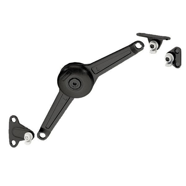 Hafele Duo Makas Alüminyum Çerçeve Sac Siyah 28mm