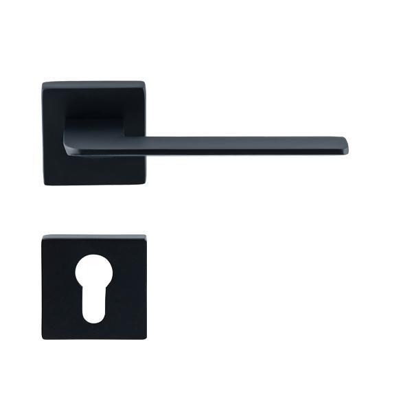 Hafele Porte Barelli Kapı Kolu Seti, Mat Siyah Renk