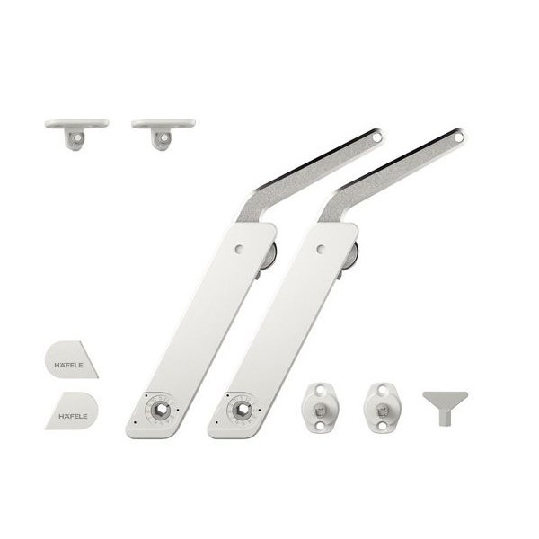 Hafele Free Flap H 1.5 Çift Makas Seti C Beyaz/Nikel