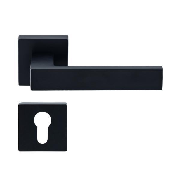 Hafele Pera Barelli Kapı Kolu Seti, Mat Siyah Renk