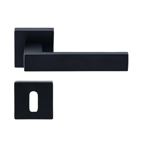Hafele Pera Oda Kapı Kolu Seti,Mat Siyah Renk