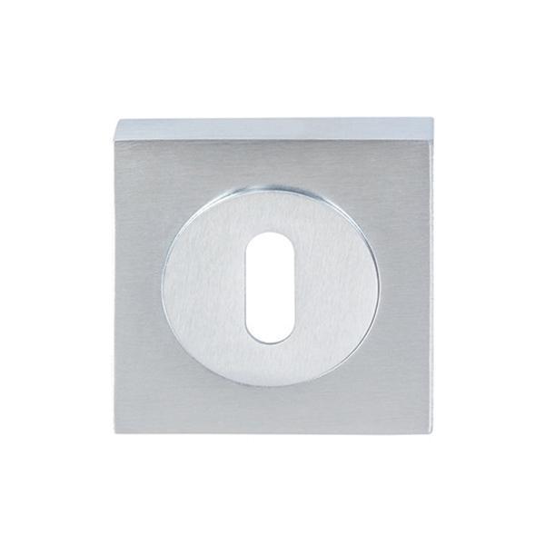 Hafele Kare Oda Kapı Kolu Rozeti 52mm, Mat Krom Renk