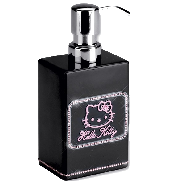 Hafele Hello Kitty Strass Black Sıvı Sabunluk Siyah Renk