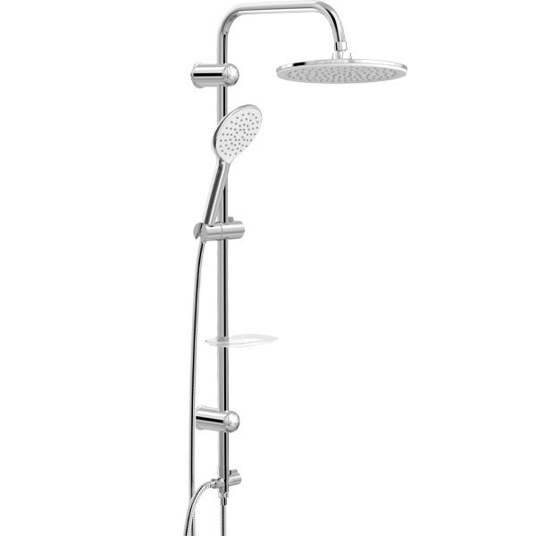 Hafele Mare Kolonlu Duş Seti, P. Krom/Beyaz, 1F