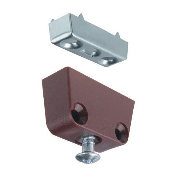 Hafele T Bağlantı, (100 Adet), Kahve