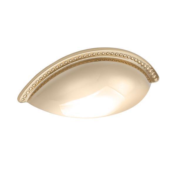 Hafele Calisto 64mm Kabuk Kulp, Parlak Pirinç Renk