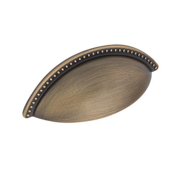 Hafele Calisto 64mm Kabuk Kulp, Antik Bronz Renk