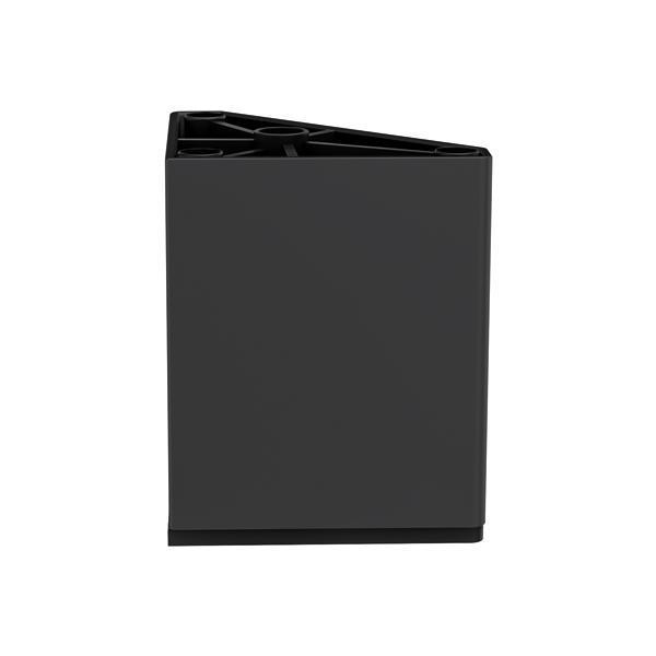 Hafele Luna Üçgen Mobilya Ayağı 50x80mm, Mat Siyah Renk