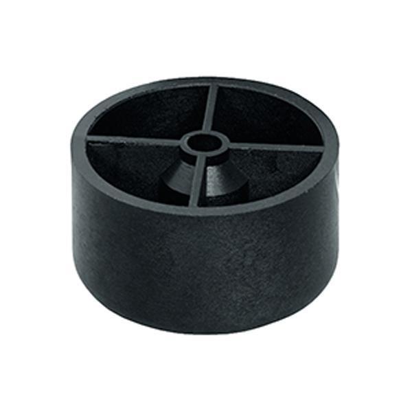 Hafele Zemin koruyucu siyah yuvarlak 50x30mm