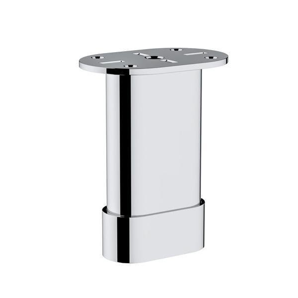 Hafele Menton Oval Mobilya Ayağı 25x100mm, Parlak Krom Renk
