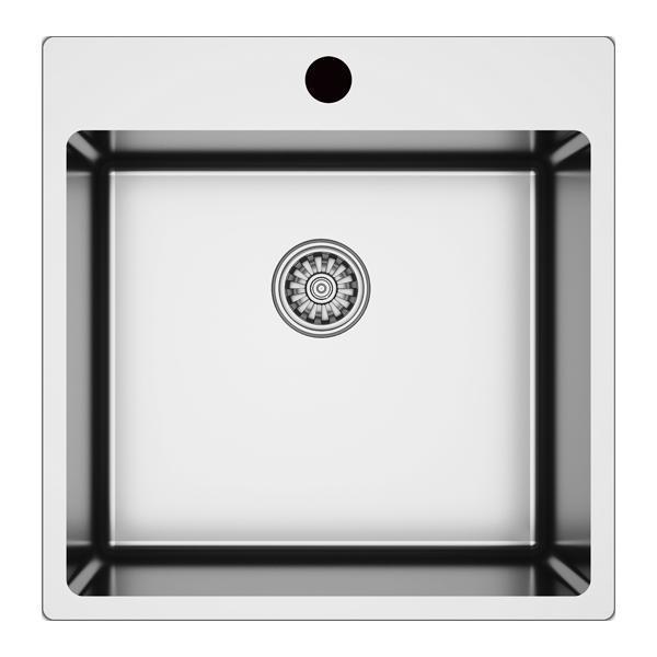 Hafele Novara11 Eviye Seti 500x505mm Paslanmaz Çelik Parlak (Sifonsuz)