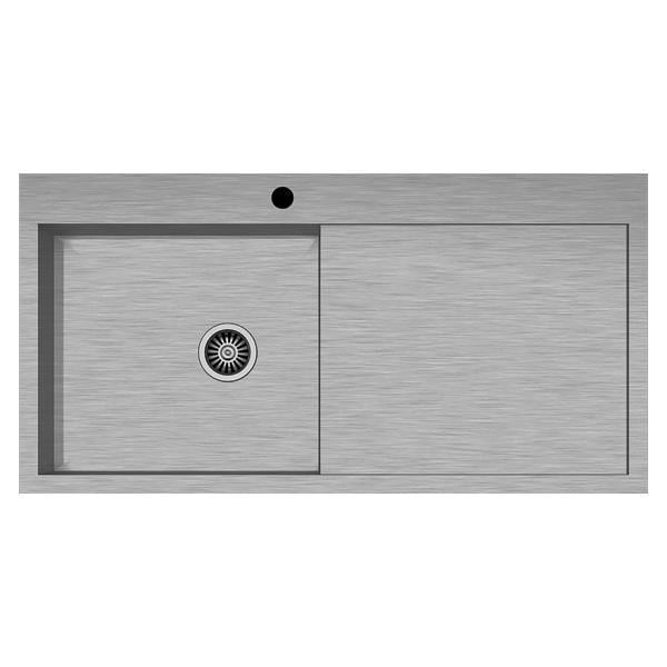 Hafele Novara Plus01 Eviye Seti 1000x510mm Fırçl. Sağ (Sifonsuz)