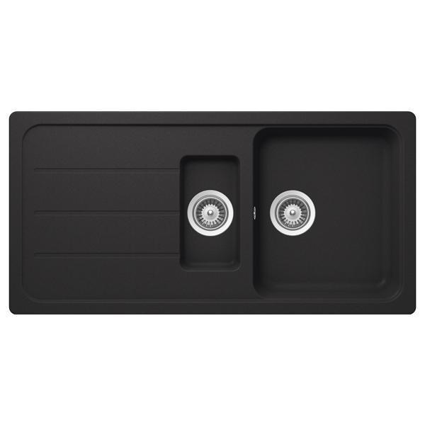 Hafele Elisa Granit Eviye 1000x500mm, Siyah Renk