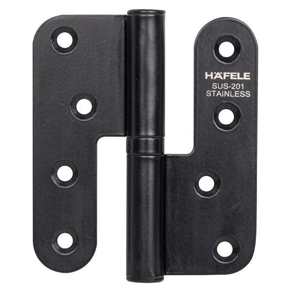 Hafele Yaprak menteşe siyah mat 201 100mm sol