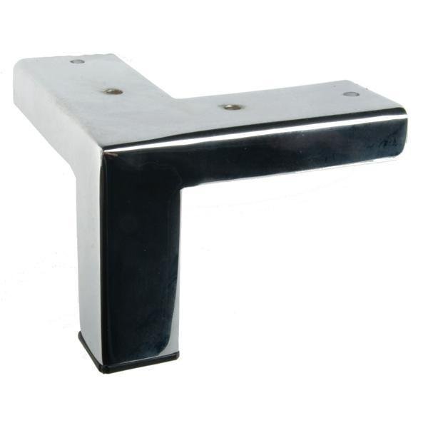 Hafele Amos Köşeli Mobilya Ayağı 25x70mm, Parlak Krom Renk