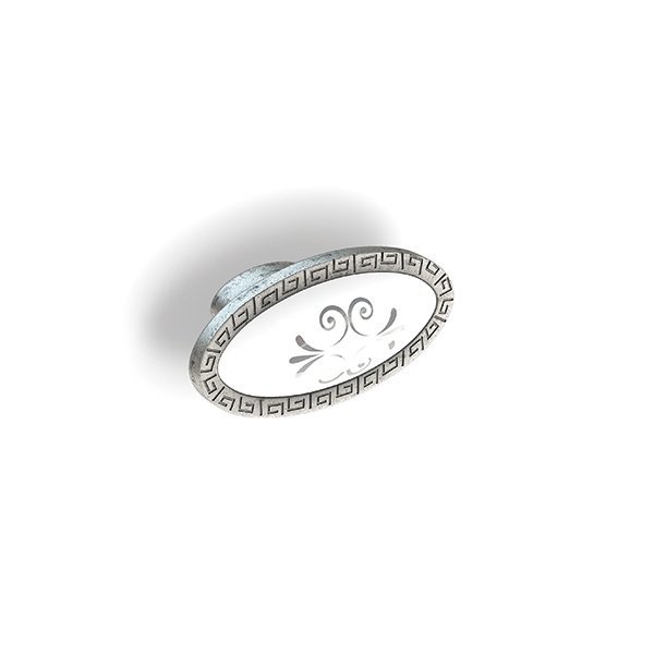 Hafele Betty Jr Düğme Kulp, Antik Gümüş Renk