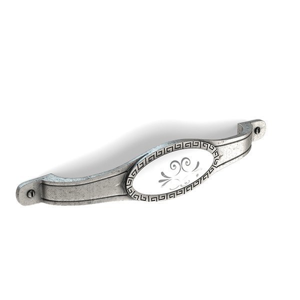 Hafele Betty 128mm Kulp, Antik Gümüş Renk