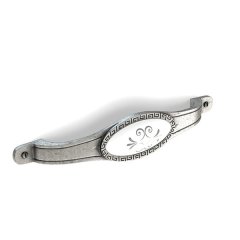 Hafele Betty 128mm Kulp, Antik Gümüş Renk