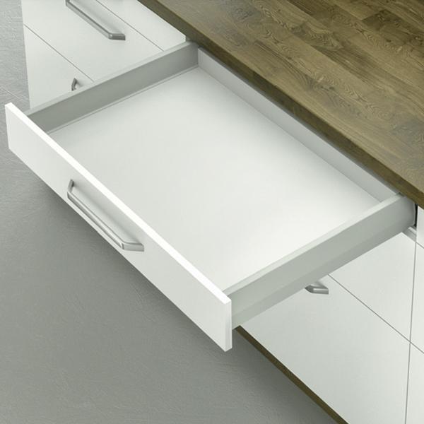 Hafele Matrix Box P, Bas-Aç Gri 18/450-600mm - Vidalı