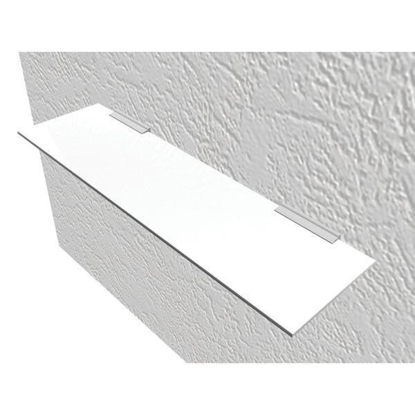 Hafele Cam raf seti 895mm, beyaz cam