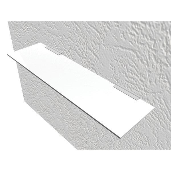 Hafele Cam raf seti 895mm, beyaz cam