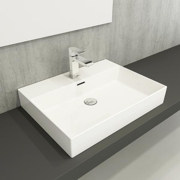Hafele Freya 60 Banyo Lavabosu, 605x465mm, Parlak Beyaz