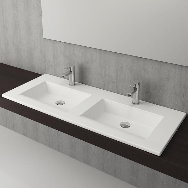 Hafele Tierra 120 Banyo Lavabosu, 1220x475mm Parlak Beyaz Renk