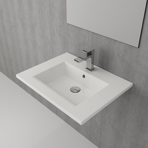 Hafele Tierra 60 Banyo Lavabosu, 615x475mm Parlak Beyaz Renk