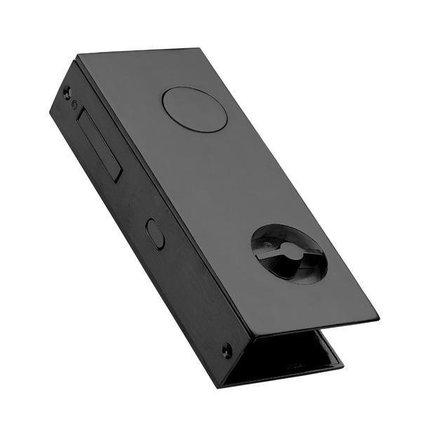 Hafele Flat kayar kapı kilit set WC siyah