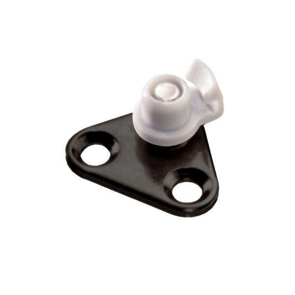 Hafele MAXI Alüminyum kapak bağ. klipssiz siyah