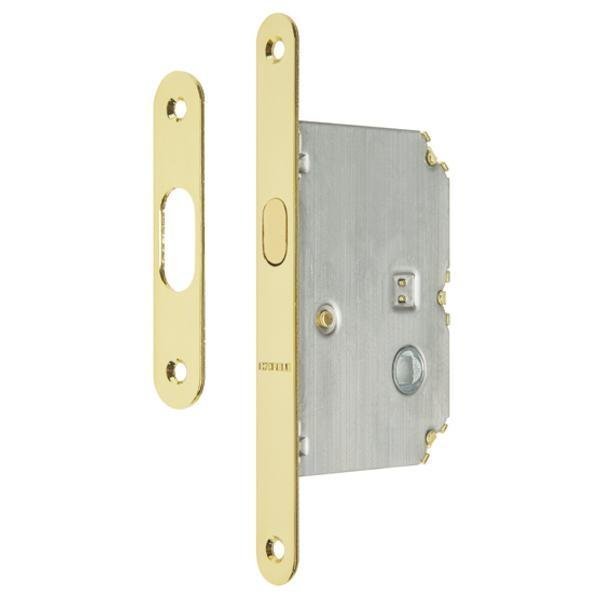 Hafele Kayar kapı kilit WC pirinç parlak