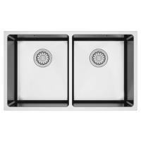 Hafele Novara07 Eviye Seti 740x440mm Paslanmaz Çelik Parlak (Sifonsuz)