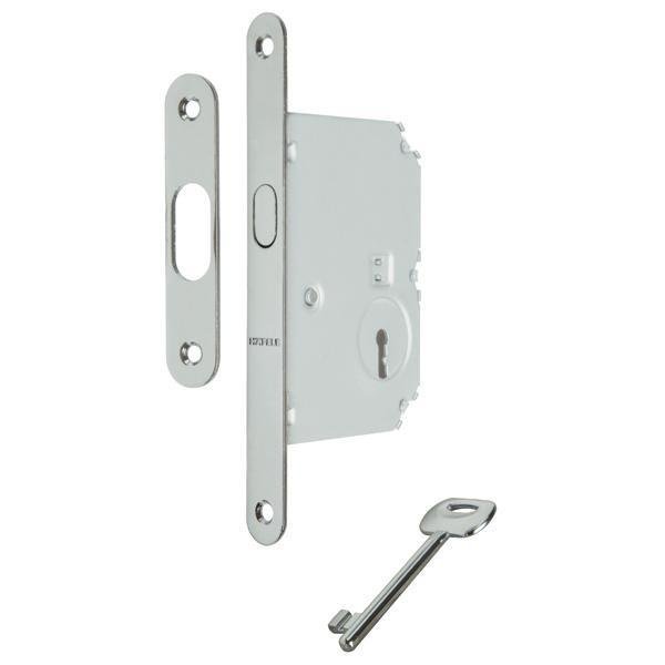 Hafele Kayar kapı kilit CB oda krom parlak