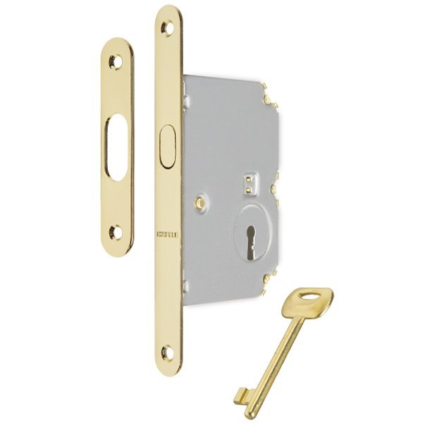 Hafele Kayar kapı kilit CB oda pirinç parlak