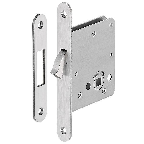 Hafele Kayar kapı kilit WC paslanmaz çelik mat