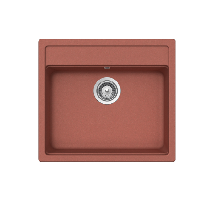 Hafele Adela Granit Eviye 570x510mm, Kırmızı Renk (Sifonsuz)