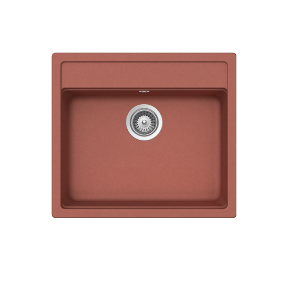 Hafele Adela Granit Eviye 570x510mm, Kırmızı Renk (Sifonsuz)