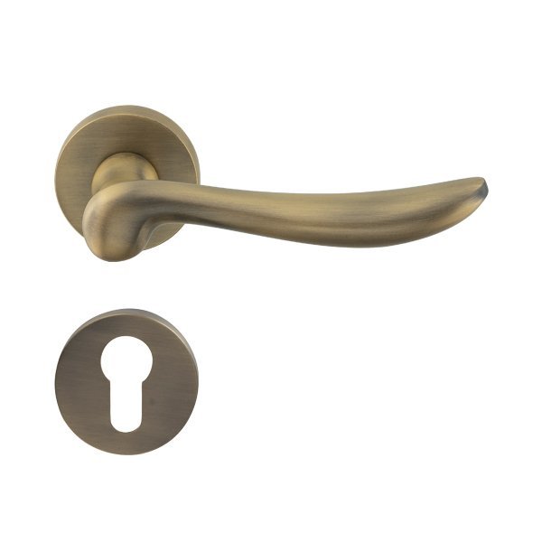 Hafele Troy Barelli Kapı Kolu Seti, Antik Bronz Renk