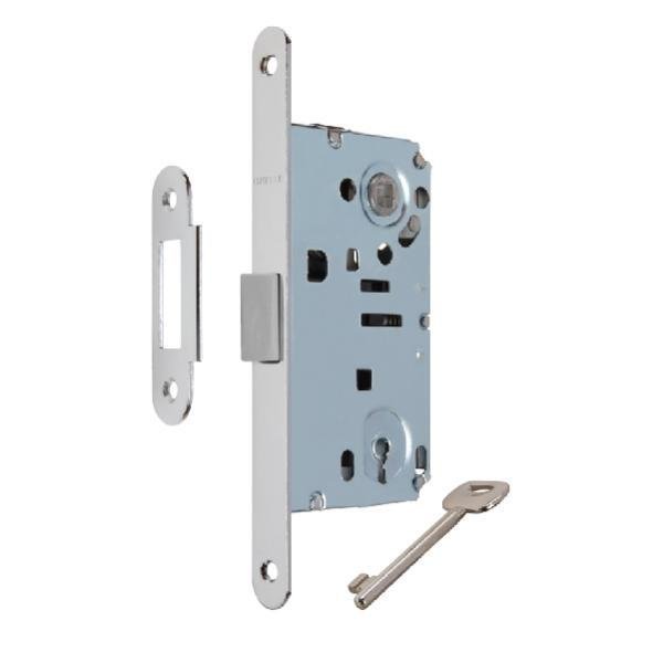 Hafele Oda Tipi Dilden Kilit 50/18mm, Parlak Krom Renk