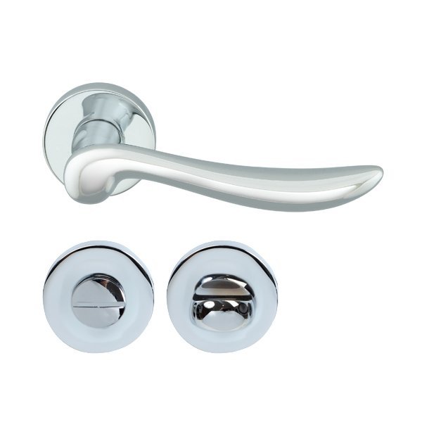 Hafele Troy Wc Kapı Kolu Seti, Parlak Krom Renk