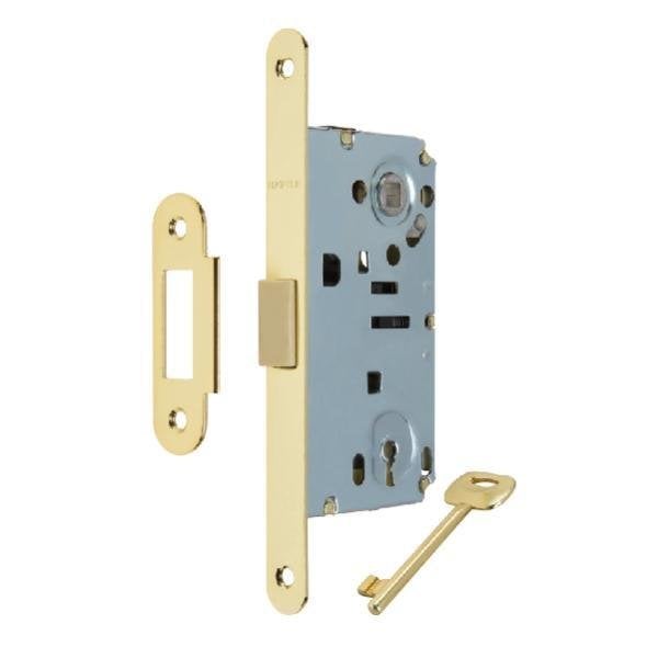 Hafele Dilden kilit (CB) pirinç parlak 50/18mm