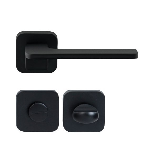 Hafele Torres Wc Kapı Kolu Seti, Mat Siyah Renk