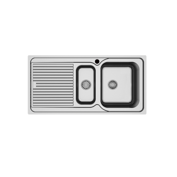 Hafele Capua Plus Tezgah Üstü Eviye Seti, Parlak Sol Damlalık