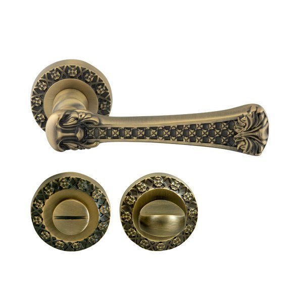 Hafele Sara Wc Kapı Kolu Seti, Antik Bronz Renk