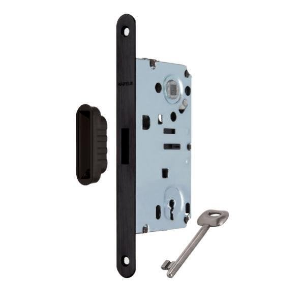 Hafele Oda Tipi Manyetik Kilit 50/18mm, Mat siyah Renk