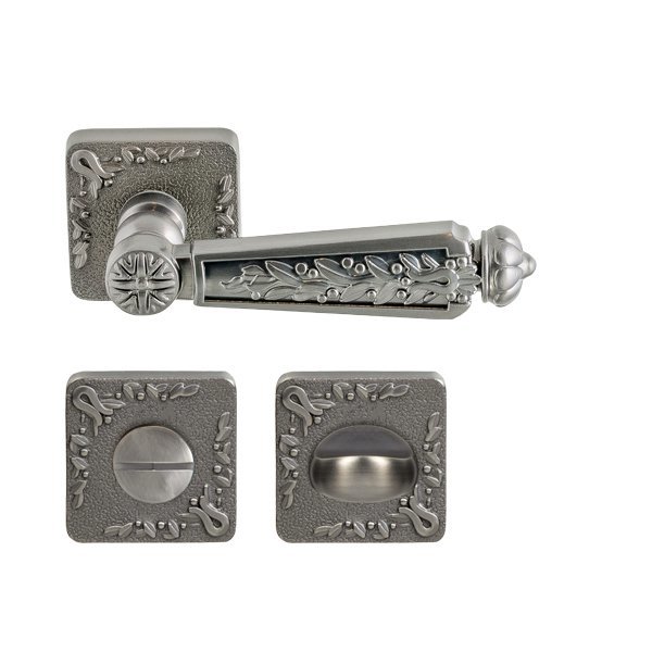 Hafele Ruby Wc Kapı Kolu Seti, Antik Gümüş Renk