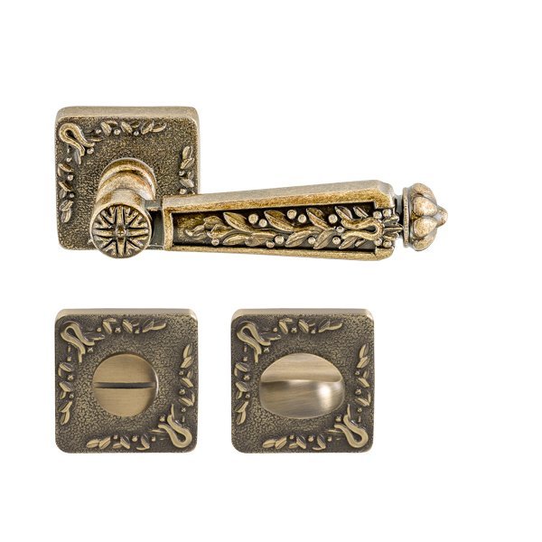 Hafele Ruby Wc Kapı Kolu Seti, Antik Bronz Renk