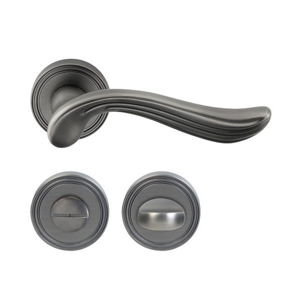 Hafele Rouge Wc Kapı Kolu Seti, Antik Gümüş Renk