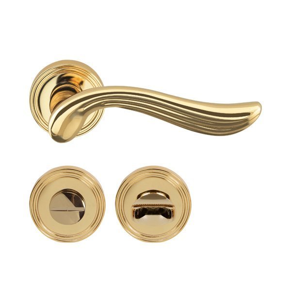 Hafele Rouge Wc Kapı Kolu Seti, Parlak Pirinç Renk